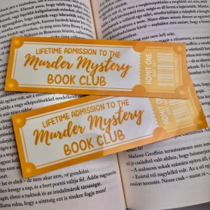 Murder Mystery book club papír könyvjelző