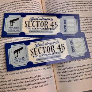 Sector 45 ticket papír könyvjelző
