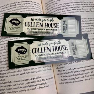 Cullen House ticket papír könyvjelző
