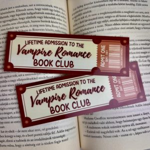 Vampire Romance book club papír könyvjelző