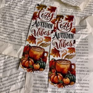 Cozy Autumn Vibes papír könyvjelző