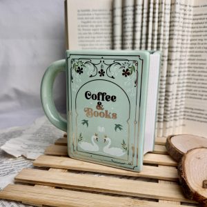 Coffee & Books könyv alakú bögre