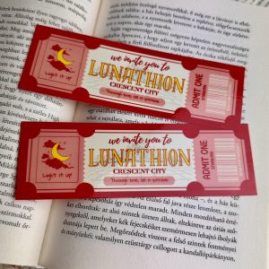 Lunathion ticket papír könyvjelző