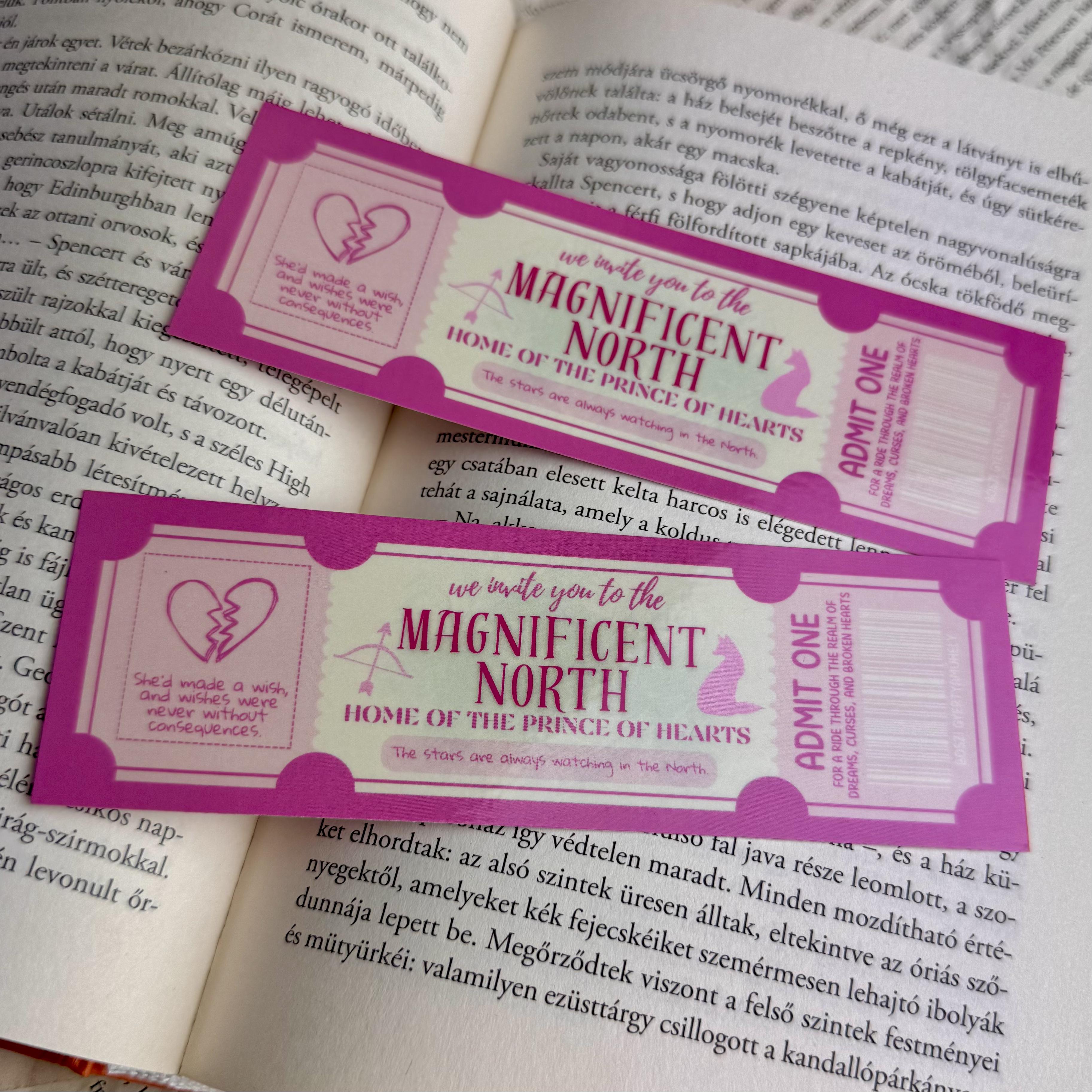 Magnificent North ticket papír könyvjelző 1 Magnificent North ticket papír könyvjelző