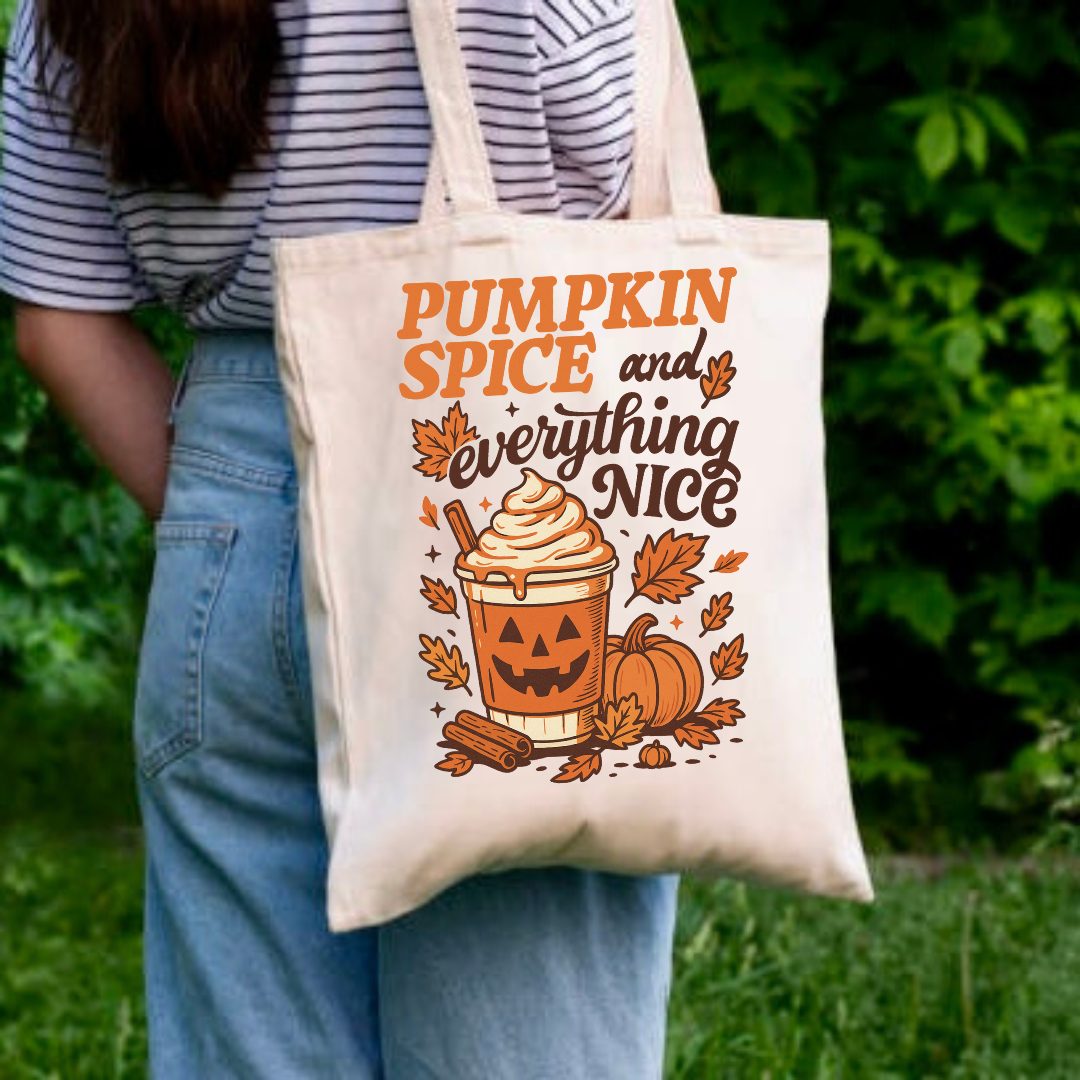 Pumpkin spice and everything nice vászontáska 1 Pumpkin spice and everything nice vászontáska