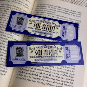 Solaria ticket papír könyvjelző
