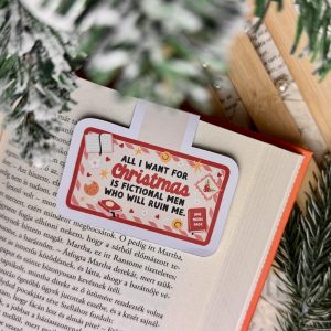 All I want for Christmas is fictional men mágneses könyvjelző