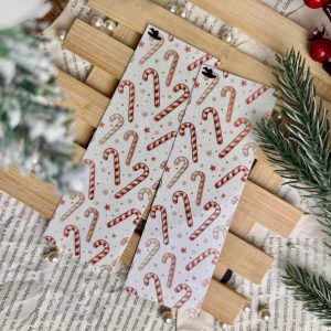 Candy cane papír könyvjelző