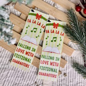 Fa la la la la… falling in love with fictional characters papír könyvjelző