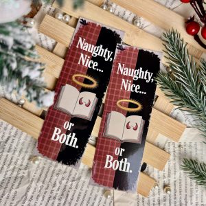 Naughty, nice… or both. papír könyvjelző