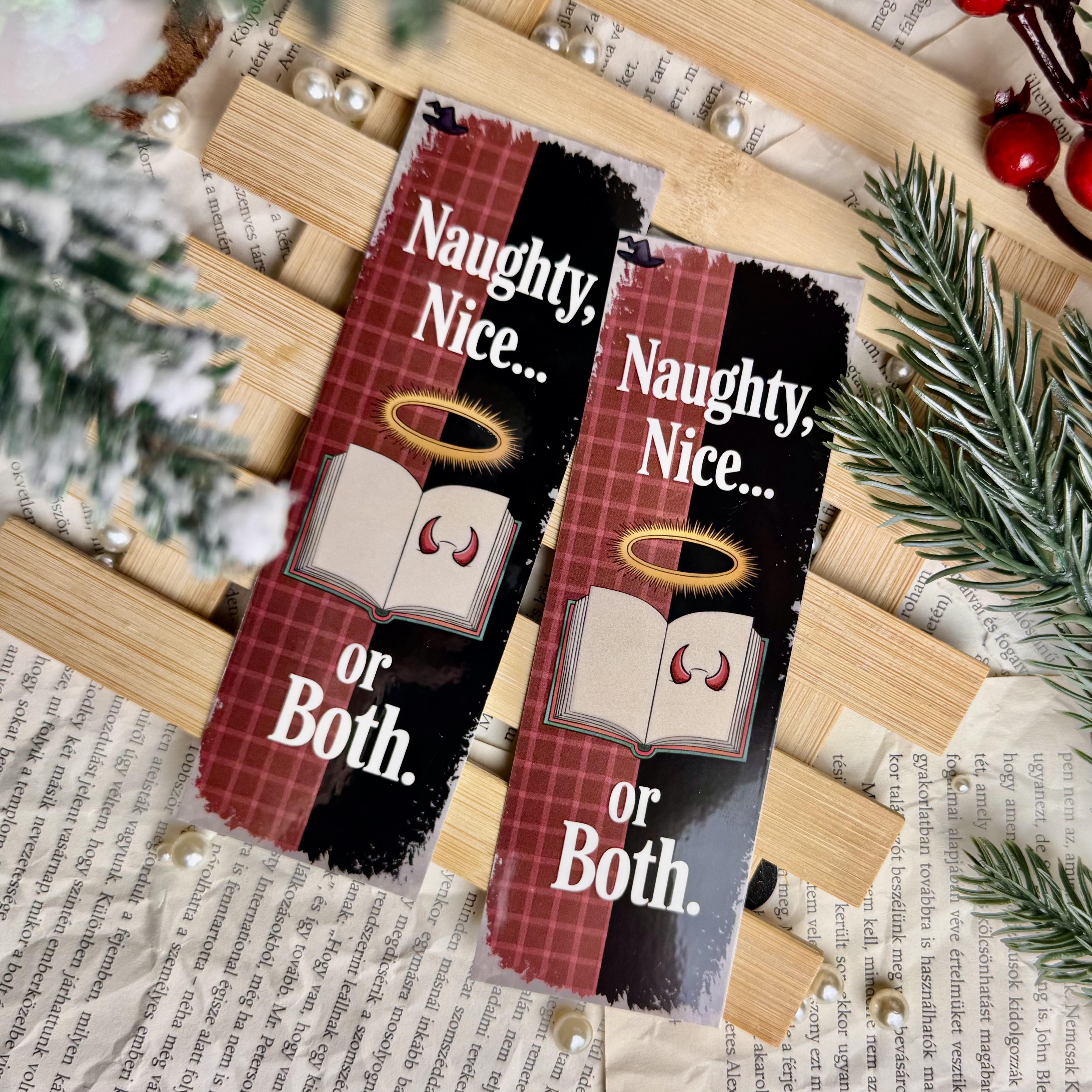 Naughty, nice… or both. papír könyvjelző 1 Naughty, nice… or both. papír könyvjelző