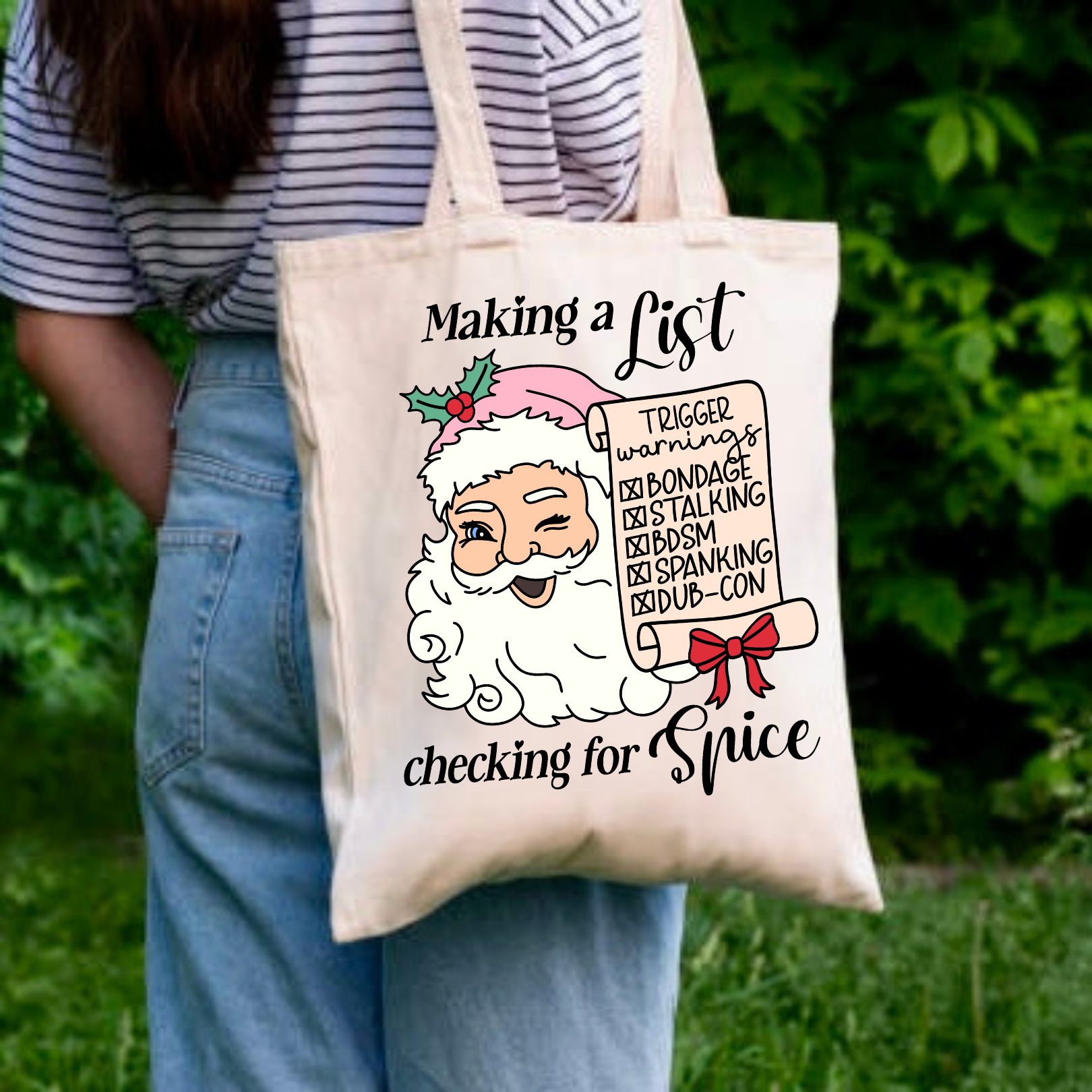 Making a list checking for spice vászontáska 1 Making a list checking for spice vászontáska