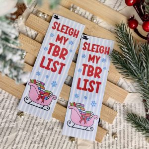 Sleigh my TBR list papír könyvjelző