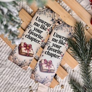 Unwrap me like your favorite chapter papír könyvjelző