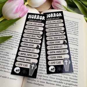 Horror checklist papír könyvjelző