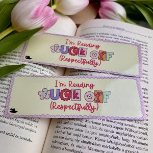 I’m reading f*ck of (respectfully) papír könyvjelző