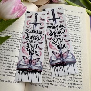 My bookmark is a sword… papír könyvjelző