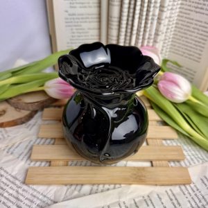 Black rose kerámia párologtató/viaszolvasztó