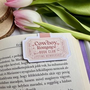 Cowboy Romance Book Club mágneses könyvjelző