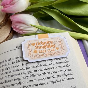 Grumpy Sunshine Book Club mágneses könyvjelző