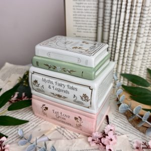Pastel könyvkupac kerámia párologtató/viaszolvasztó