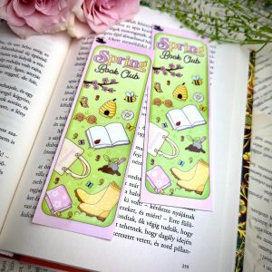 Spring book club papír könyvjelző