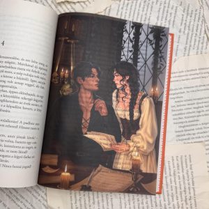 Evie & Tristan - Assistant to the Villain page overlay - áttetsző print