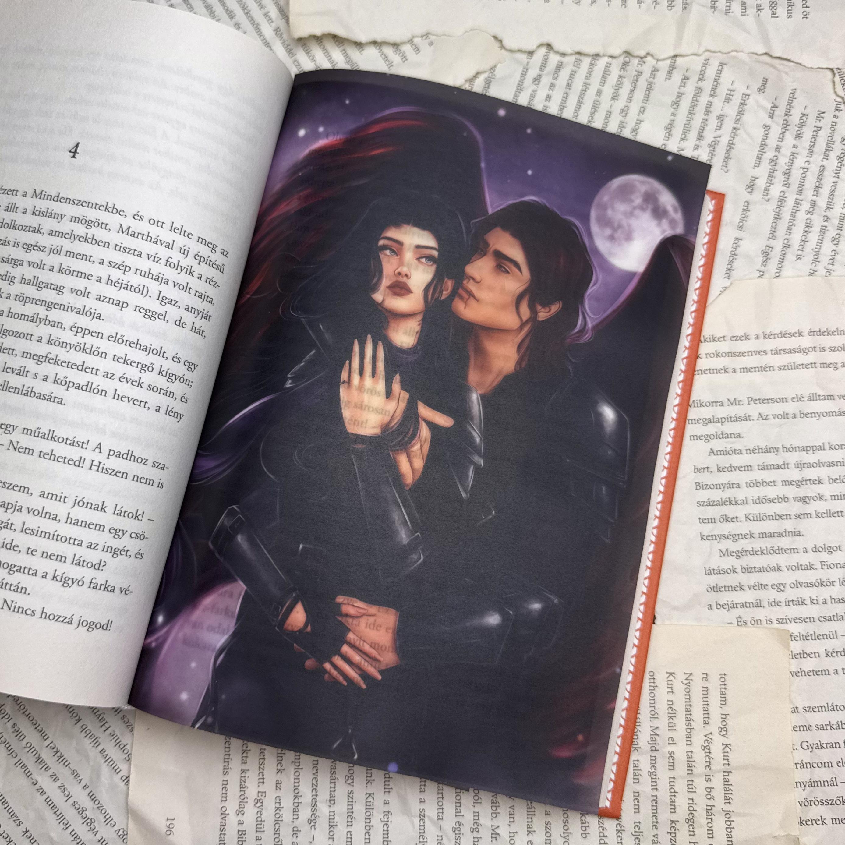 Raihn & Oraya - The Serpent and The Wing of Night page overlay - áttetsző print 1 Raihn & Oraya - The Serpent and The Wing of Night page overlay - áttetsző print