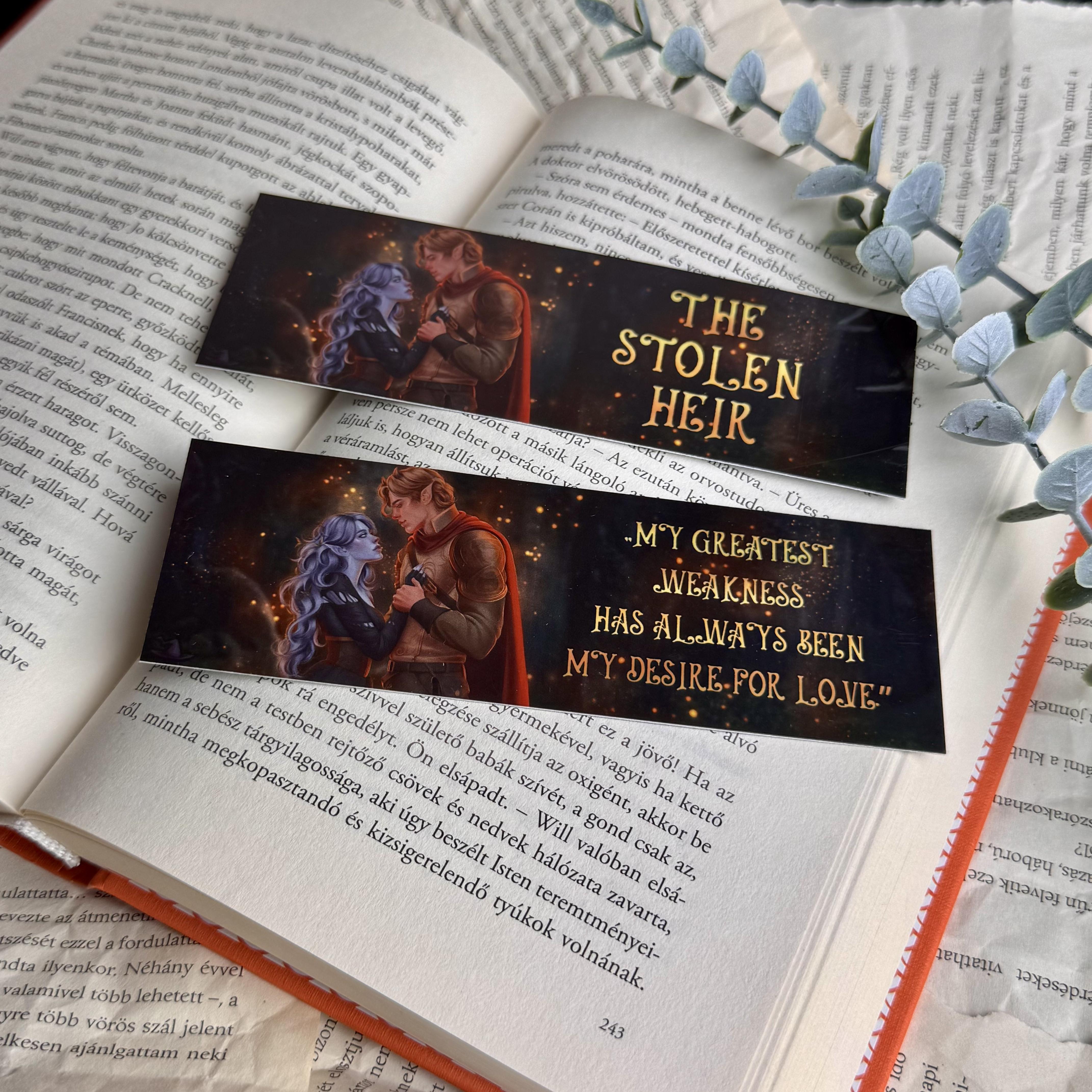 Suren & Oak - The Stolen Heir papír könyvjelző 1 Suren & Oak - The Stolen Heir papír könyvjelző