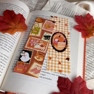 Autumn Postcards papír könyvjelző