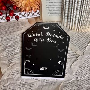 Think outside the box - koporsó alakú jegyzetfüzet