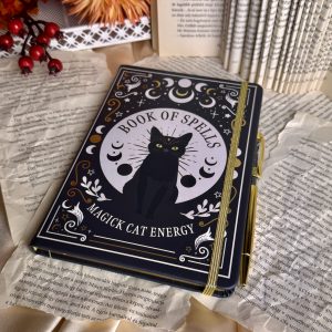 Black Cat - Book of Spells jegyzetfüzet tollal A5
