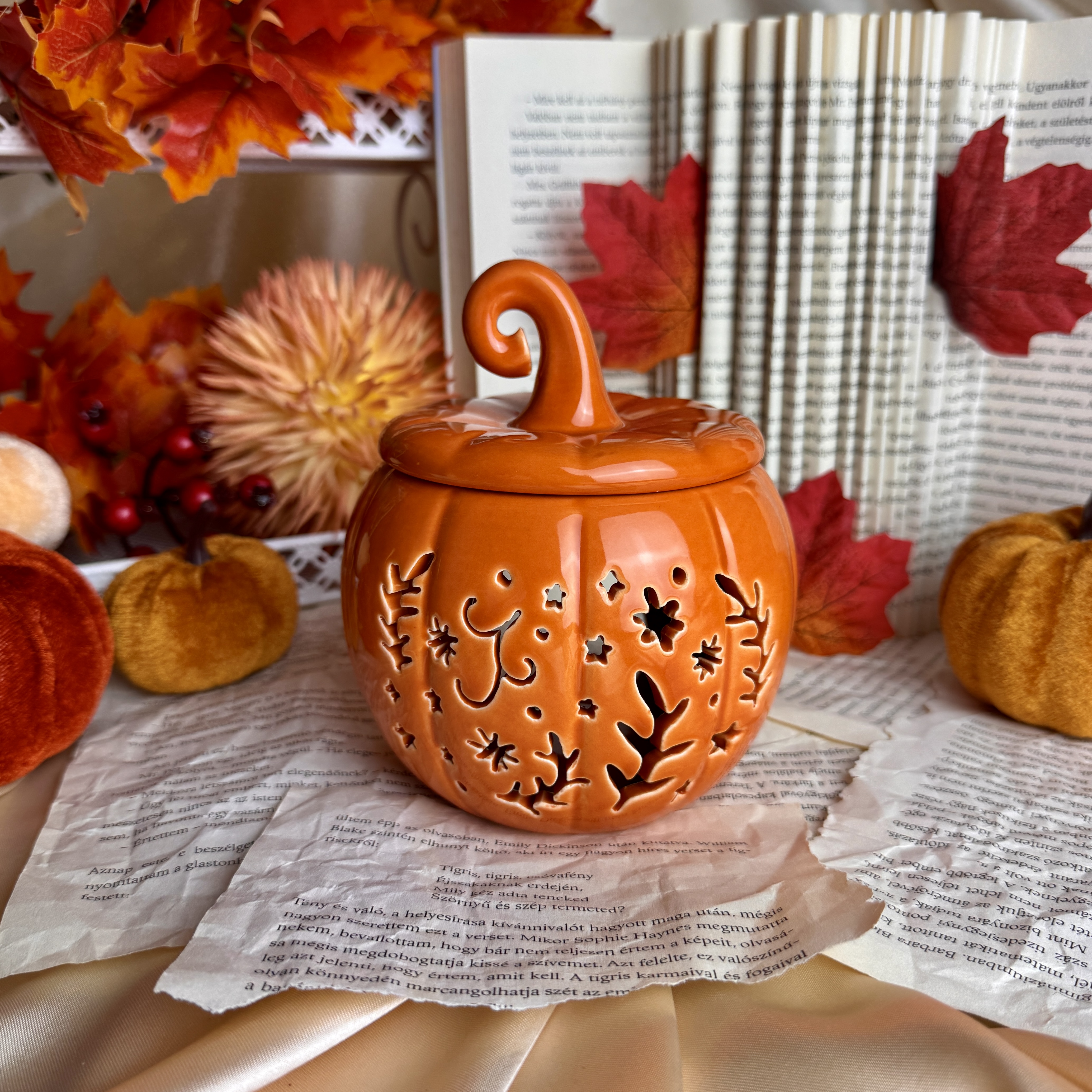 Orange Folk Pumpkin kerámia párologtató/viaszolvasztó 1 Orange Folk Pumpkin kerámia párologtató/viaszolvasztó