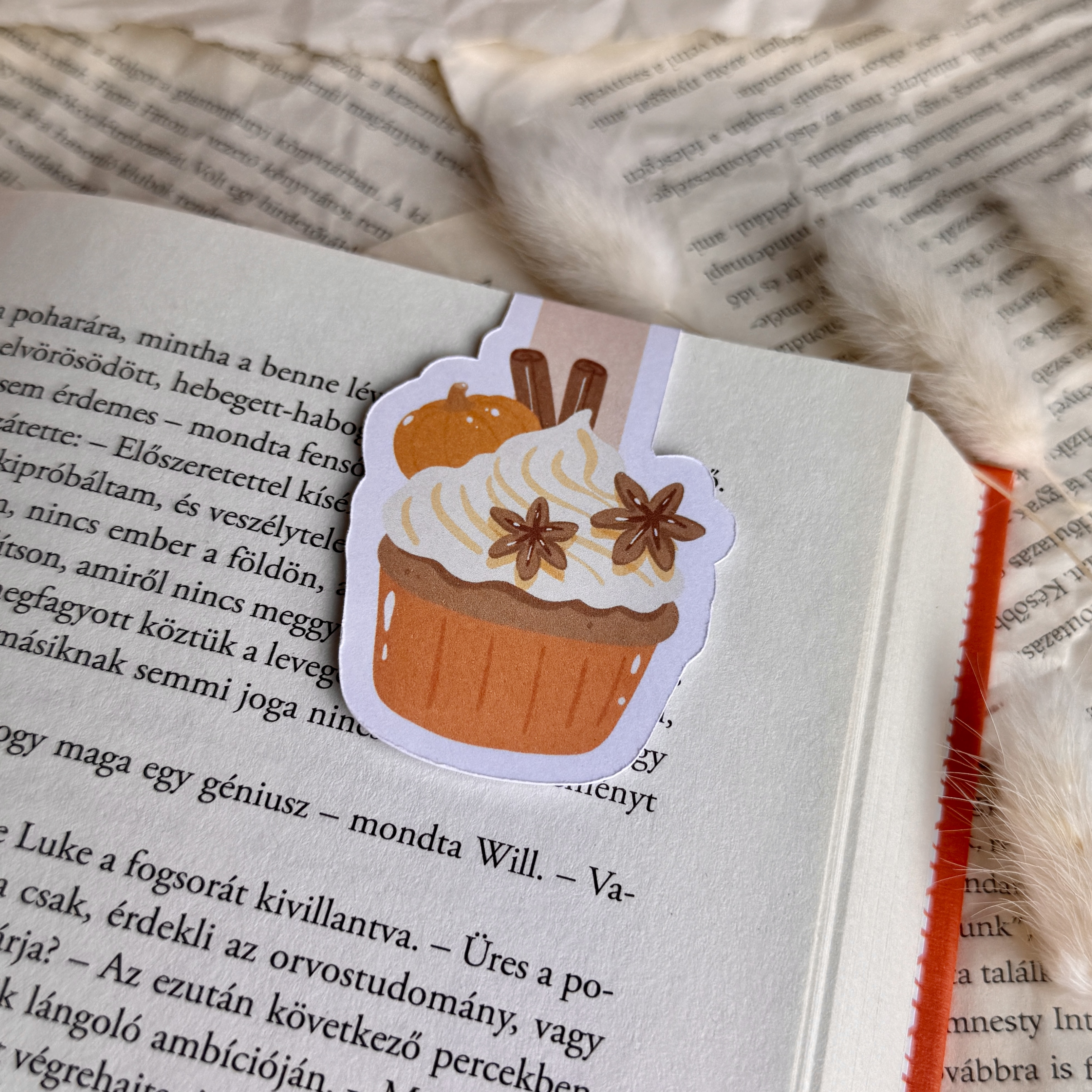Pumpkin Cupcake mágneses könyvjelző 1 Pumpkin Cupcake mágneses könyvjelző