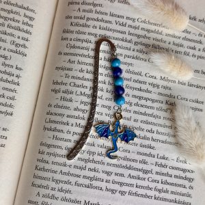Blue Dragon fém könyvjelző